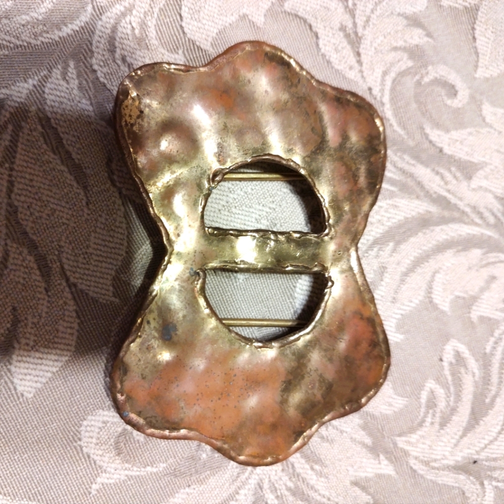 Unique Vintage Hand Crafted Solid Brass Hammered … - image 2